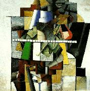 Kazimir Malevich portrait of composer matiushin oil painting reproduction